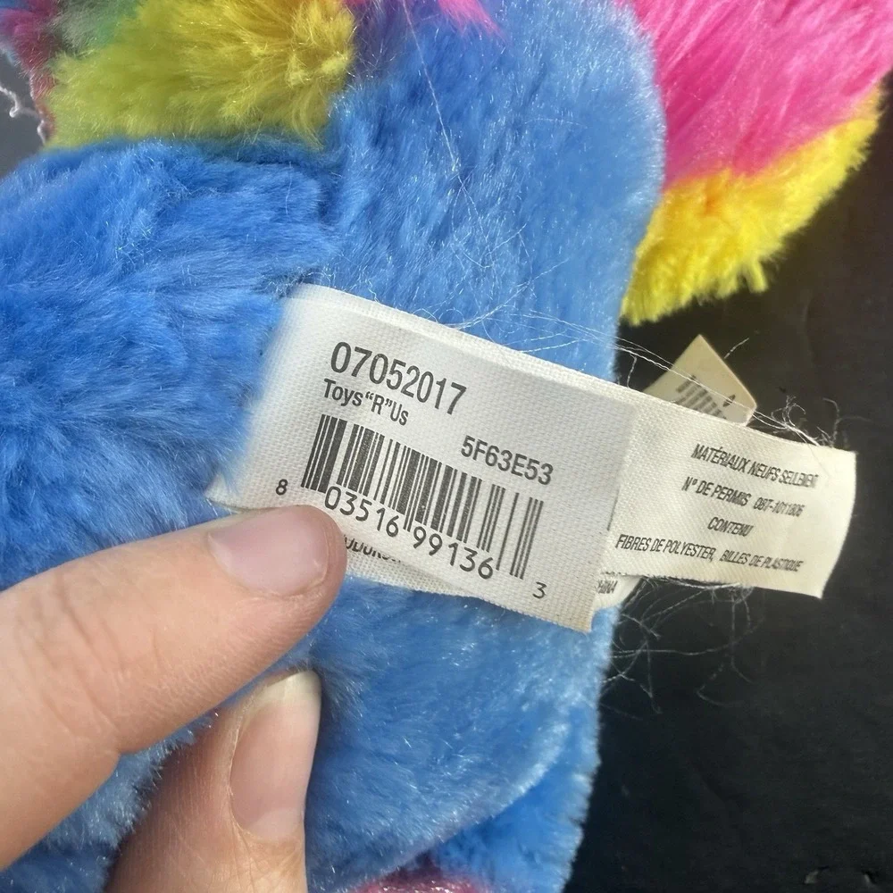 Toys R Us Blue Peacock Bird Plush Soft Stuffed Animal Toy 8.5